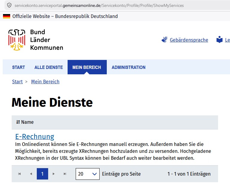 GemeinsamOnline E-Rechnung